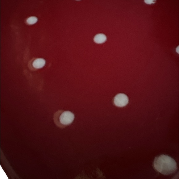 Heart Trinket Tray or Soap Dish- polkadot, red and white heart plate - Picture 6 of 7